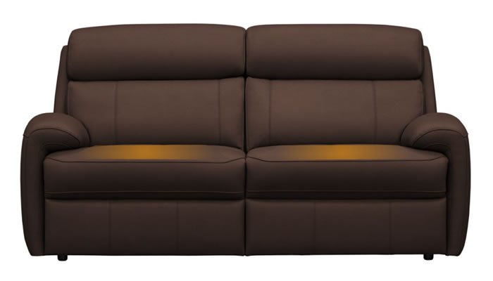 G Plan Hardy 3 Seater Sofa Heated Seats Capri Oak